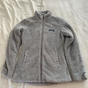 Women’s Full Zip Patagonia Soft Gray Fleece Jacket - XS